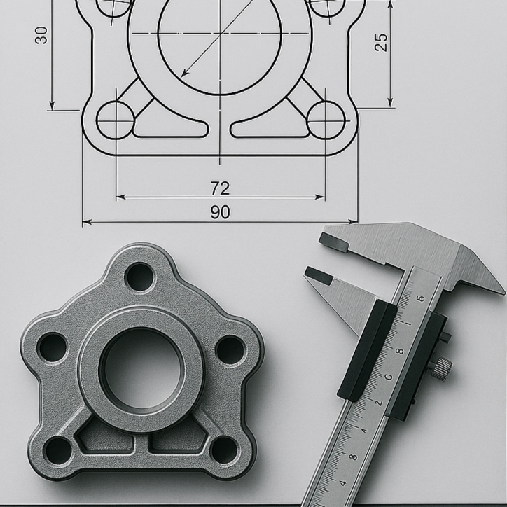 3D-modell skapad i CAD inför prototyptillverkning