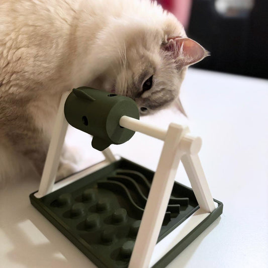 Slow Feeder & Dispenser för Katt